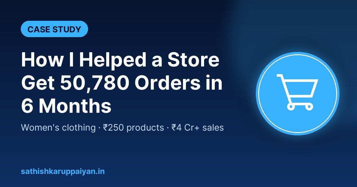 How to get more orders for an online clothing store: 50,780 orders in 6 months case study