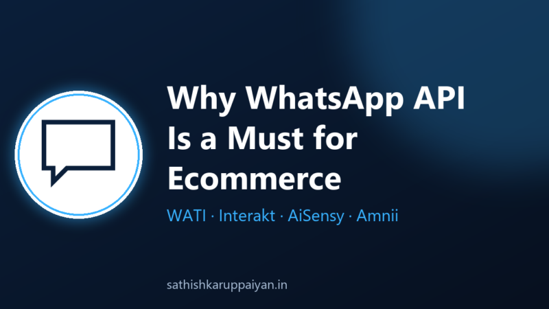 Why WhatsApp API Is a Must for Ecommerce Businesses in 2026